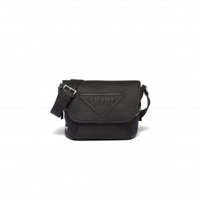 PRADA LEATHER BAG WITH SHOULDER STRAP 2VD056 (22*22*12cm) 